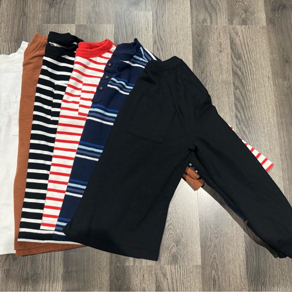 Cat & Jack Kids Long Sleeve Shirts - Multicolor Pack